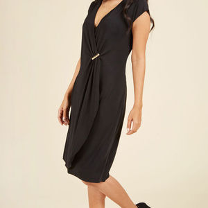 ModCloth V-neckline black dress